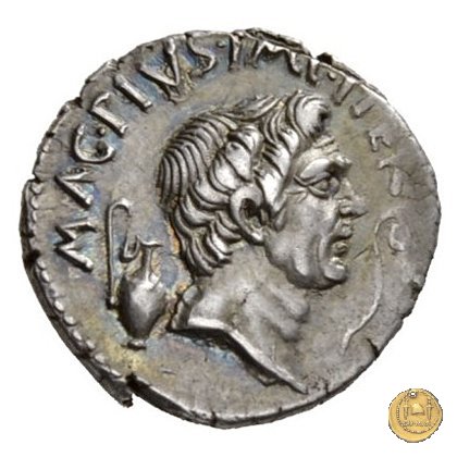 511/3 - denario Sex. Pompeius Magnus Pius 42-40 a.C. (Sicilia)