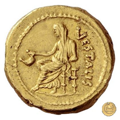 512/1 - aureo C. Clodius C.f. Vestalis 41 BC (Roma)