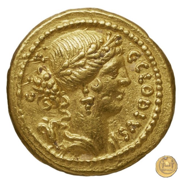 512/1 - aureo C. Clodius C.f. Vestalis 41 BC (Roma)