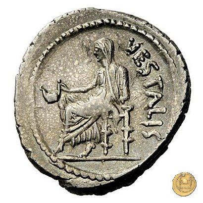 512/2 - denario C. Clodius C.f. Vestalis 41 BC (Roma)