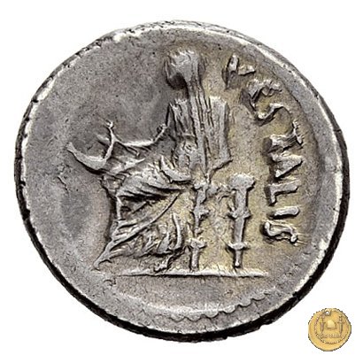 512/2 - denario C. Clodius C.f. Vestalis 41 BC (Roma)