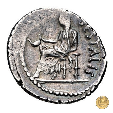 512/2 - denario C. Clodius C.f. Vestalis 41 BC (Roma)