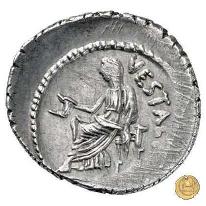 512/2 - denario C. Clodius C.f. Vestalis 41 BC (Roma)