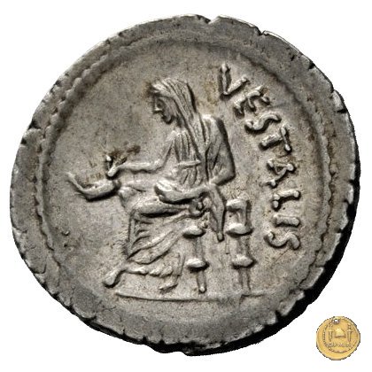 512/2 - denario C. Clodius C.f. Vestalis 41 BC (Roma)