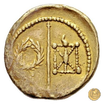 513/1 - aureo M. Arrius Secundus 41 BC (Roma)