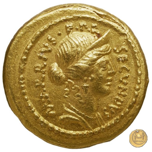 513/1 - aureo M. Arrius Secundus 41 BC (Roma)