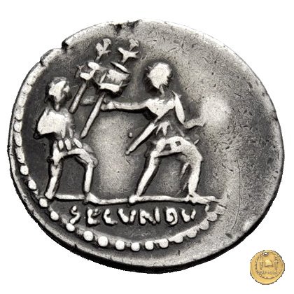 513/3 - denario M. Arrius Secundus 41 BC (Roma)