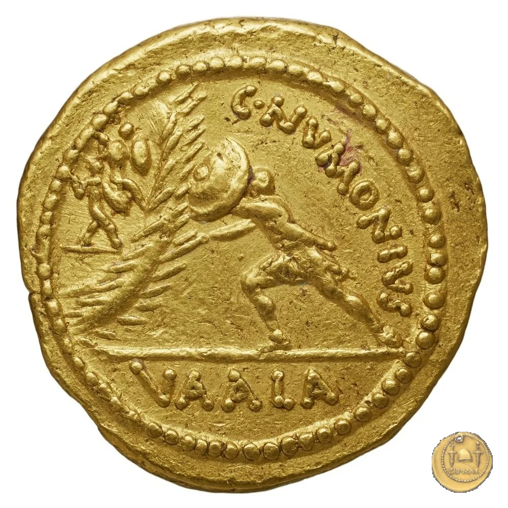 514/1 - aureo C. Numonius Vaala 41&nbsp;BC (Roma)