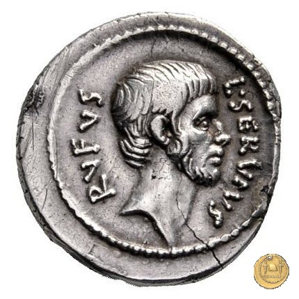 515/2 - denario L. Servius Rufus 41 BC (Roma)