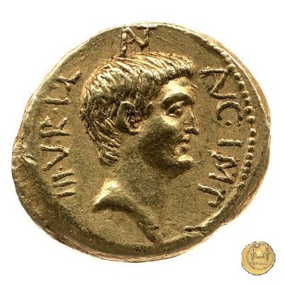 516/1 - aureo M. Antonius 41 BC (Itinerante con M. Antonius)