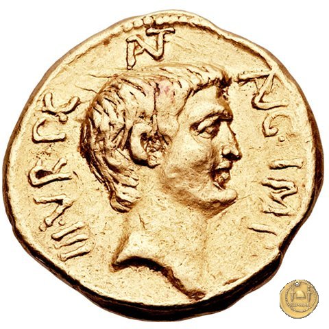 516/1 - aureo M. Antonius 41 BC (Itinerante con M. Antonius)