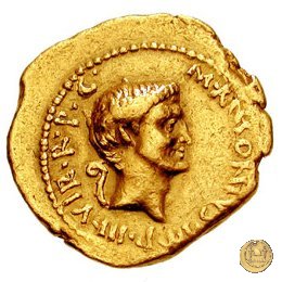 516/4 - aureo M. Antonius 41 a.C. (Itinerante con M. Antonius)