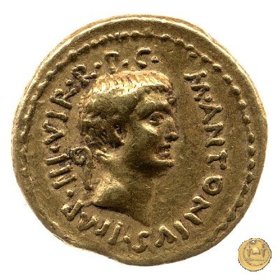 516/4 - aureo M. Antonius 41 BC (Itinerante con M. Antonius)