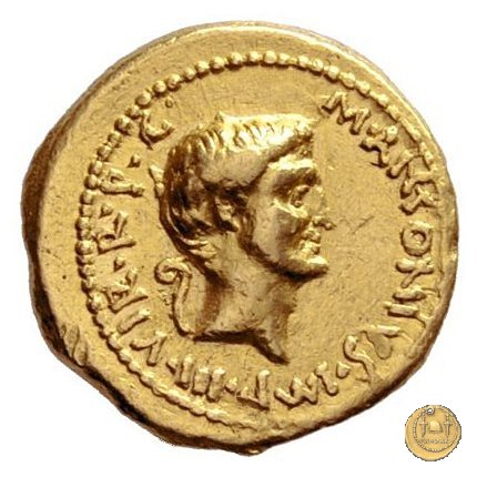 516/4 - aureo M. Antonius 41 BC (Itinerante con M. Antonius)