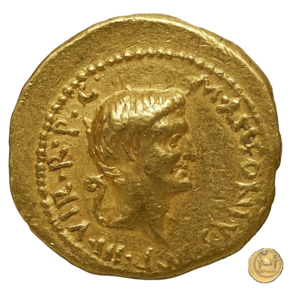 516/4 - aureo M. Antonius 41&nbsp;BC (Itinerante con M. Antonius)