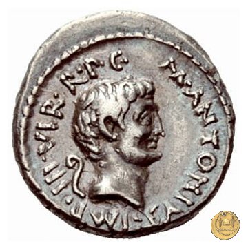 516/5 - denario M. Antonius 41 BC (Itinerante con M. Antonius)