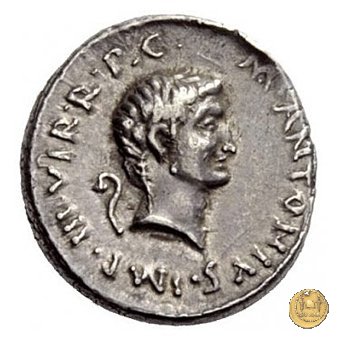 516/5 - denario M. Antonius 41 BC (Itinerante con M. Antonius)