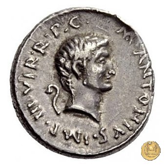 516/5 - denario M. Antonius 41 BC (Itinerante con M. Antonius)