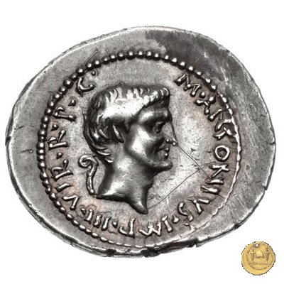 516/5 - denario M. Antonius 41 BC (Itinerante con M. Antonius)