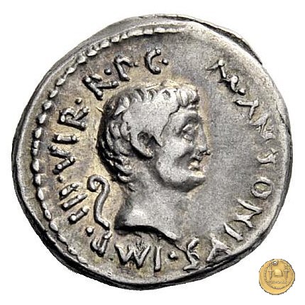 516/5 - denario M. Antonius 41 BC (Itinerante con M. Antonius)