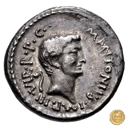 516/5 - denario M. Antonius 41 BC (Itinerante con M. Antonius)