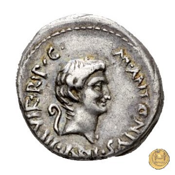 516/5 - denario M. Antonius 41 BC (Itinerante con M. Antonius)