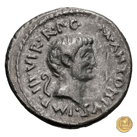 516/5 - denario M. Antonius 41 BC (Itinerante con M. Antonius)