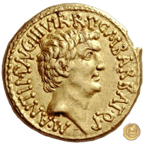 517/1 - aureo M. Antonius / C. Iulius Caesar Octavianus / M. Barbatius 41 BC (Itinerante con M. Antonius)