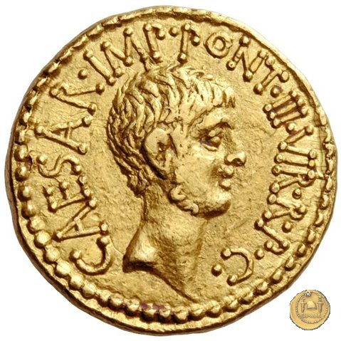 517/1 - aureo M. Antonius / C. Iulius Caesar Octavianus / M. Barbatius 41 BC (Itinerante con M. Antonius)