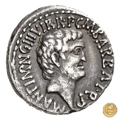 517/3 - denario M. Antonius / M. Barbatius Pollio 41 BC (Itinerante con M. Antonius)