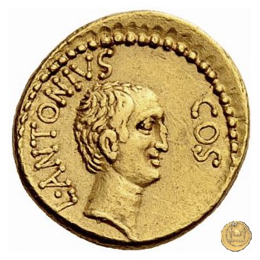 517/4 - aureo M. Antonius / M. Cocceius Nerva 41 BC (Itinerante con M. Antonius)