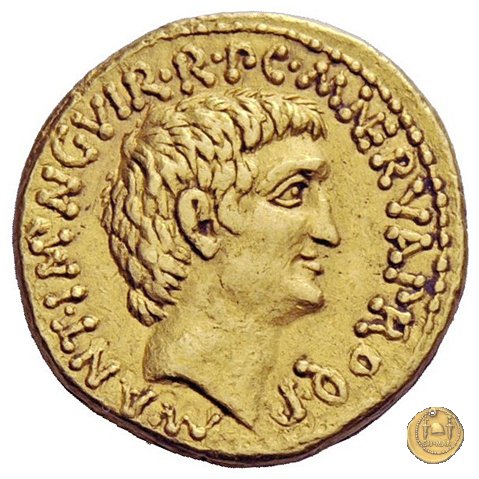 517/4 - aureo M. Antonius / M. Cocceius Nerva 41 BC (Itinerante con M. Antonius)