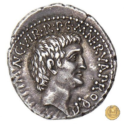 517/5 - denario M. Antonius / M. Cocceius Nerva 41 BC (Itinerante con M. Antonius)