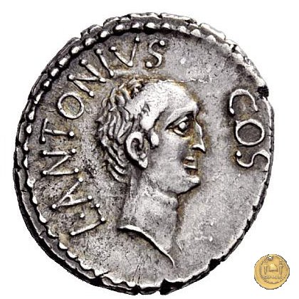 517/5 - denario M. Antonius / M. Cocceius Nerva 41 BC (Itinerante con M. Antonius)