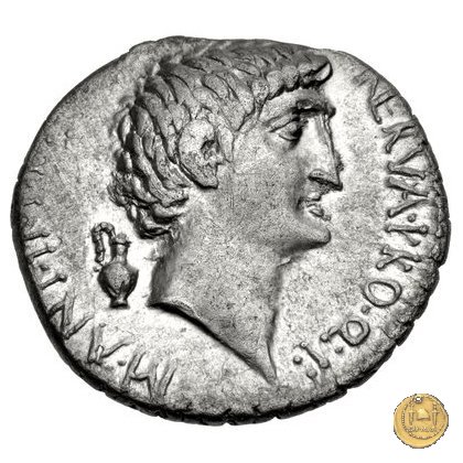 517/5 - denario M. Antonius / M. Cocceius Nerva 41 BC (Itinerante con M. Antonius)