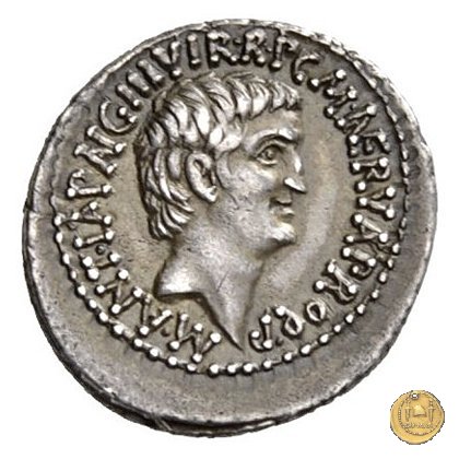517/5 - denario M. Antonius / M. Cocceius Nerva 41 a.C. (Itinerante con M. Antonius)