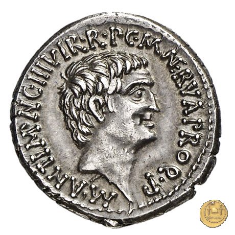 517/5 - denario M. Antonius / M. Cocceius Nerva 41 BC (Itinerante con M. Antonius)