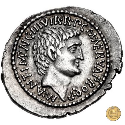 517/5 - denario M. Antonius / M. Cocceius Nerva 41 BC (Itinerante con M. Antonius)