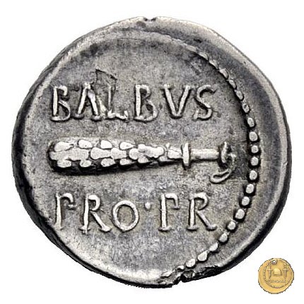 518/1 - denario C. Iulius Caesar Octavianus / L. Cornelius Balbus 41 BC (Itinerante con Octavianus)