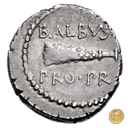 518/1 - denario C. Iulius Caesar Octavianus / L. Cornelius Balbus 41 a.C. (Itinerante con Octavianus)