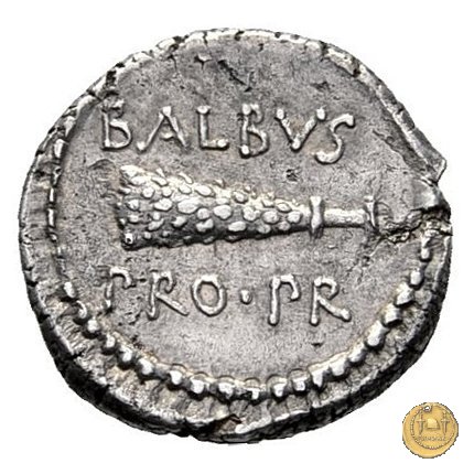 518/1 - denario C. Iulius Caesar Octavianus / L. Cornelius Balbus 41 BC (Itinerante con Octavianus)