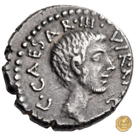 518/2 - denario C. Iulius Caesar Octavianus 41 BC (Itinerante con Octavianus)