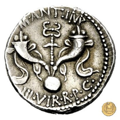 520/1 - denario M. Antonius 40 BC (Itinerante con M. Antonius)