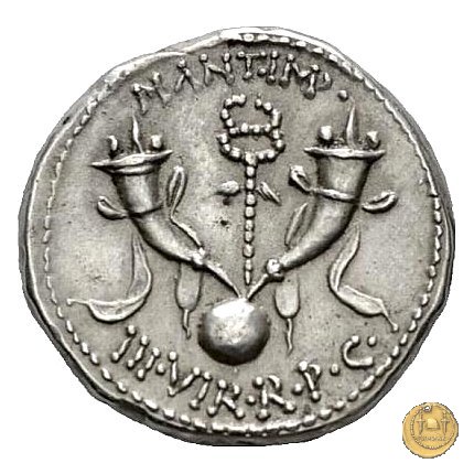 520/1 - denario M. Antonius 40 BC (Itinerante con M. Antonius)