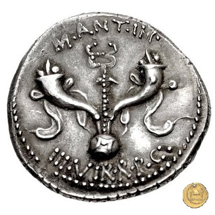 520/1 - denario M. Antonius 40 BC (Itinerante con M. Antonius)