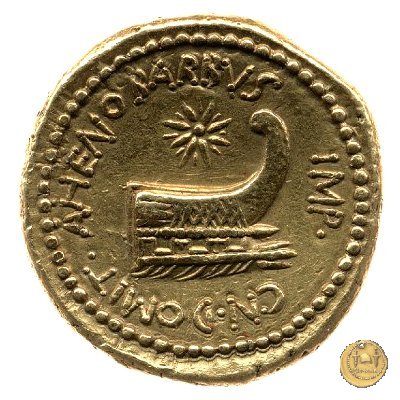 521/1 - aureo M. Antonius / Cn. Domitius Ahenobarbus 40 BC (Itinerante con M. Antonius)