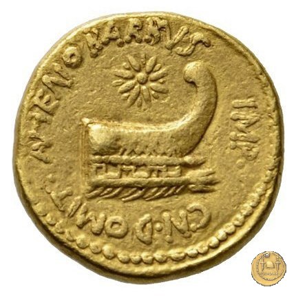 521/1 - aureo M. Antonius / Cn. Domitius Ahenobarbus 40 BC (Itinerante con M. Antonius)