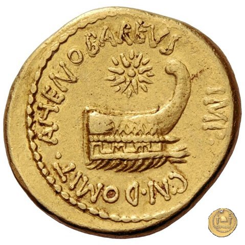 521/1 - aureo M. Antonius / Cn. Domitius Ahenobarbus 40 a.C. (Itinerante con M. Antonius)