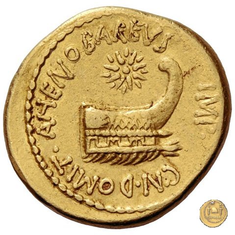 521/1 - aureo M. Antonius / Cn. Domitius Ahenobarbus 40 BC (Itinerante con M. Antonius)