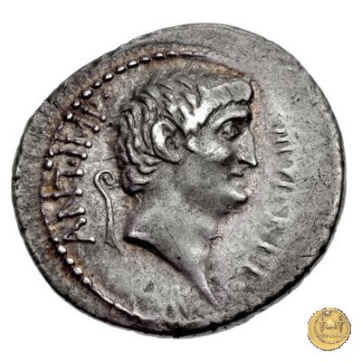 521/2 - denario M. Antonius / Cn. Domitius Ahenobarbus 40 BC (Itinerante con M. Antonius)